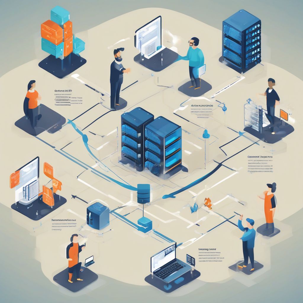 Web Hosting Types Illustration